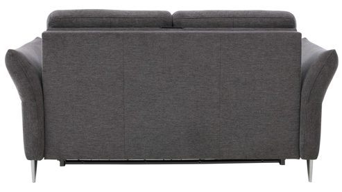 Schlafsofa Interliving aus Stoff in Anthrazit Interliving Schlafsofa Serie 4700 - Schafsofa 120LÄ anthrazitfarbener Bezug Balu & Aluminiumfüße - Breite ca. 188 cm