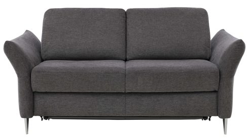 Schlafsofa Interliving aus Stoff in Anthrazit Interliving Schlafsofa Serie 4700 - Schlafsofa anthrazitfarbener Bezug Balu & Aluminiumfüße - Breite ca. 228 cm
