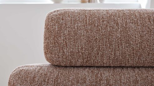 Kopfstütze Interliving aus Stoff in Rosa Interliving Schlafsofa Serie 4700 - Kopfstütze sienafarbener Webstoff Loft
