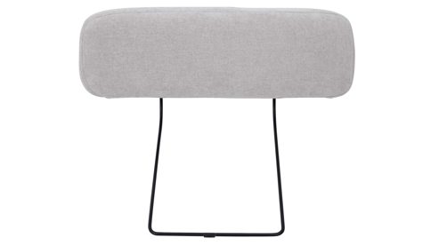 Kopfstütze Interliving aus Stoff in Hellgrau Interliving Schlafsofa Serie 4700 - Kopfstütze silberfarbene Chenille
