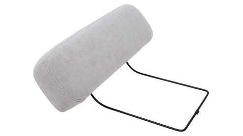 Kopfstütze Interliving aus Stoff in Hellgrau Interliving Schlafsofa Serie 4700 - Kopfstütze silberfarbene Chenille