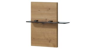 Paneel Interliving aus Holz in Holzfarben Interliving Schlafzimmer Serie 1034 – Paneel-Set Bianco Eiche & Rauchglas – zweiteilig