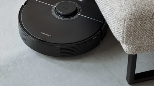 Ecksofa Interliving aus Stoff in Hellgrau Interliving Sofa Serie 4460 - Ecksofa silbergrauer Webstoff Jazz 121 & schwarze Metallfüße - Stellfläche ca. 191 x 308 cm