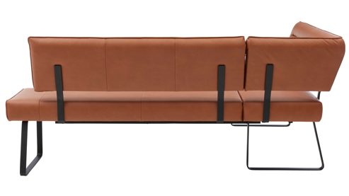 Tischgruppe Interliving aus Holz in Holzfarben Interliving Esszimmer Serie 5505 - Essgruppe mit Eckbank und Stühlen Flachgewebe, Mikrofaser, Artisaneiche & Metall - sechsteilig