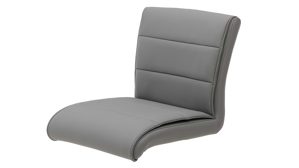 Barstuhl Interliving aus Kunstfaser in Grau Interliving Esszimmer Serie 5122 – Barstuhl ST67 graue Mikrofaser Delphin & gebürsteter Edelstahl