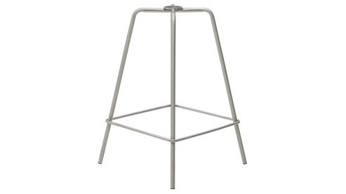 Barstuhl Interliving aus Kunstfaser in Grau Interliving Esszimmer Serie 5122 – Barstuhl ST67 graue Mikrofaser Delphin & gebürsteter Edelstahl