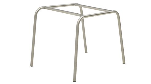 Vierfußstuhl Interliving aus Kunstfaser in Hellbraun Interliving Esszimmer Serie 5122 – Armlehnstuhl fangofarbenes Kunstleder LEA-TEX & gebürsteter Edelstahl