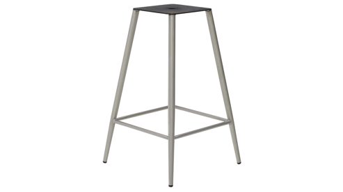 Barstuhl Interliving aus Kunstfaser in Schwarz Interliving Esszimmer Serie 5122 – Barhocker ST69 schwarzes Kunstleder LEA-TEX & gebürsteter Edelstahl