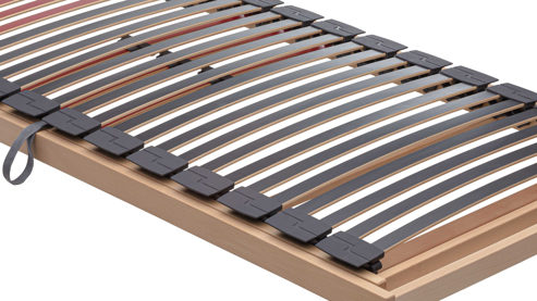 Lattenrost Interliving aus Holz in Holzfarben Interliving Lattenrost Serie 1952 - V6257 links mit Hebehilfe – Liegefläche ca. 90 x 200 cm