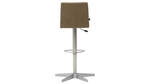 Barstuhl Interliving aus Kunstfaser in Grün Interliving Esszimmer Serie 5122 – Barhocker ST52 mit Liftfunktion farngrüne Mikrofaser & gebürsteter Edelstahl