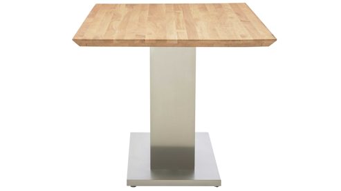 Esstisch Interliving aus Holz in Holzfarben Interliving Esszimmer Serie 5122 – Esstisch Wildeiche & Edelstahl - ca. 160 x 90 cm