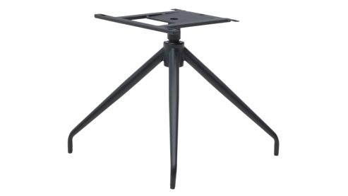 Vierfußstuhl Interliving aus Kunstfaser in Dunkelgrau Interliving Esszimmer Serie 5122 – Armlehnstuhl onyxfarbene Mikrofaser & mattschwarzes Metall