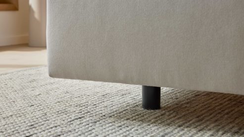 Boxspringbett Interliving aus Stoff in Beige Interliving Bettensystem Serie 1420 - Boxspringbett naturfarbener Stoffbezug Cleo - Liegefläche ca. 180 x 200 cm