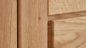 Vitrine PARTNERRING COLLECTION aus Holz in Holzfarben PARTNERRING COLLECTION Programm Vigo - Vitrine Eiche geölt - eine Glastür, ca. 65 x 204 cm