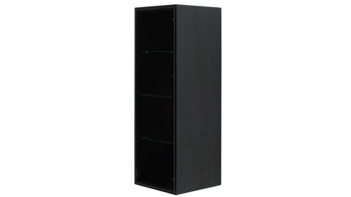 Wohnwand Interliving aus Holz in Holzfarben Interliving Wohnzimmer Serie 2033 - Wohnwand Asteiche - dreiteilig, Breite ca. 296 cm