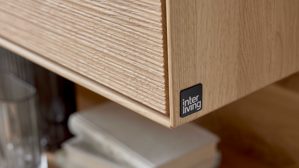 Hängeschrank Interliving aus Holz in Holzfarben Interliving Wohnzimmer Serie 2033 - Hängeschrank Asteiche - eine Tür, Breite ca. 42 cm