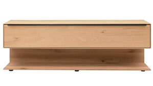 Lowboard Interliving aus Holz in Holzfarben Interliving Wohnzimmer Serie 2033 - Lowboard 126907 Asteiche - eine Klapptür, Länge ca. 182 cm