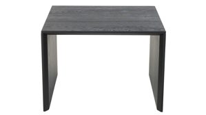 Couchtisch-Set Interliving aus Holz in Schwarz Interliving Wohnzimmer Serie 2033 - Couchtisch-Set schwarze & biancofarbene Asteiche - zweiteilig