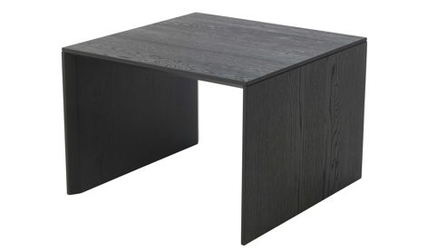 Couchtisch-Set Interliving aus Holz in Schwarz Interliving Wohnzimmer Serie 2033 - Couchtisch-Set schwarze & biancofarbene Asteiche - zweiteilig