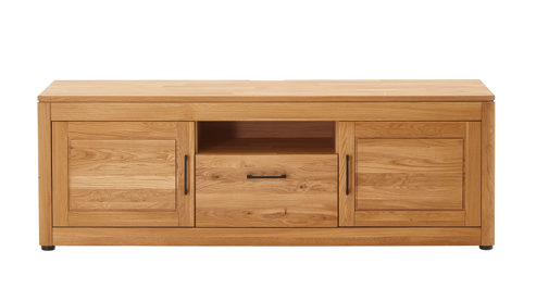 Lowboard PARTNERRING COLLECTION aus Holz in Holzfarben PARTNERRING COLLECTION Programm Vigo - Lowboard Eiche geölt - zwei Holztüren, eine Klappe, ein Fach, ca. 175 x 59 cm