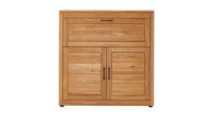 Sekretär PARTNERRING COLLECTION aus Holz in Holzfarben PARTNERRING COLLECTION Programm Vigo - Sekretär Eiche geölt - zwei Holztüren, eine Klappe, ca. 120 x 122 cm