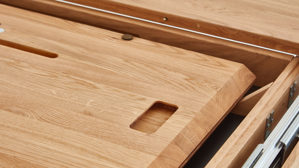 Auszugtisch PARTNERRING COLLECTION aus Holz in Holzfarben PARTNERRING COLLECTION Programm Vigo - Ausziehtischtisch Eiche geölt - ca. 125-175 x 125 cm