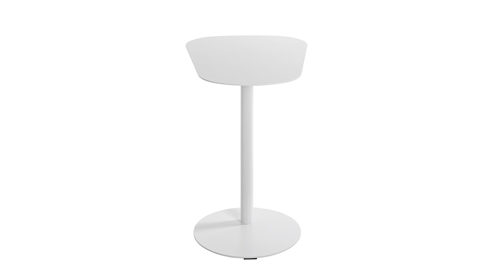 Beistelltisch Haku aus Metall in Weiß Beistelltisch Höhe ca. 60 cm - Weiß