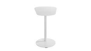 Beistelltisch Haku aus Metall in Weiß Beistelltisch Höhe ca. 60 cm - Weiß