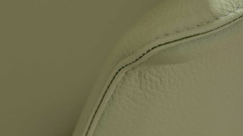 Polsterstuhl Interliving aus Leder in Grün Interliving Esszimmer Serie 5115 - Armlehnstuhl mit Lederbezug jadefarbenes Leder LD7830 & anthrazitfarbenes Metall