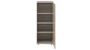 Highboard Interliving aus Holz in Grau Interliving Wohnzimmer Serie 2031 - Highboard Grau & Risseiche - vier Türen, zwei Schubladen, Breite ca. 180 cm