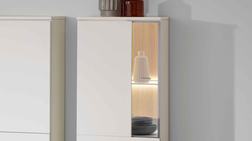 Möbelbeleuchtung Interliving aus Kunststoff in Weiß Interliving Wohnzimmer Serie 2031 - LED-Beleuchtung ZLN245 Breite ca. 45 cm - zweiteilig