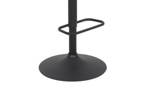 Barhocker Hela aus Stoff in Beige Barhocker Leni H Creme & schwarzes Metall - drehbar