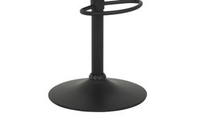 Barhocker Hela aus Stoff in Anthrazit Barhocker Dollie H Anthrazit & schwarzes Metall - drehbar