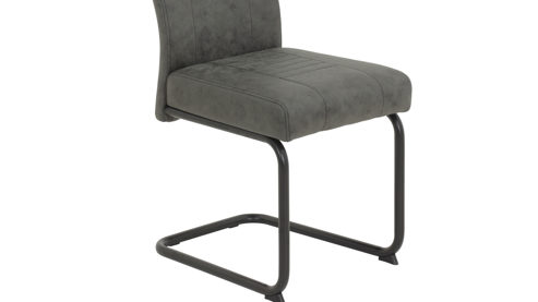 Schwingstuhl Hela aus Stoff in Anthrazit Schwingstuhl Jupiter S Anthrazit & schwarzes Metall