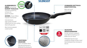 Bratpfanne Elo® aus Metall in Schwarz ELO® Bratpfanne Siloncast Aluguss – Durchmesser ca. 20 cm