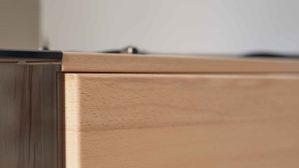 Wohnwand Interliving aus Holz in Holzfarben Interliving Wohnzimmer Serie 2031 - Wohnwand Balkenbuche - Länge ca. 330 cm