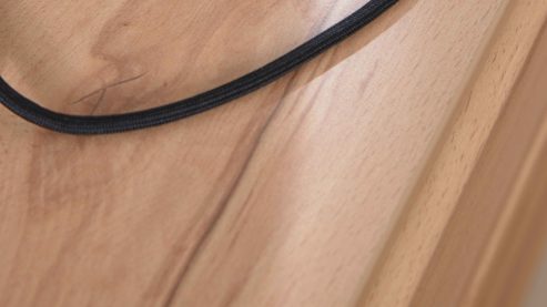 Wohnwand Interliving aus Holz in Holzfarben Interliving Wohnzimmer Serie 2031 - Wohnwand Risseiche - Länge ca. 257 cm