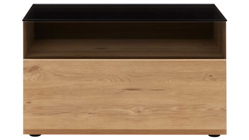 Wohnwand Interliving aus Holz in Holzfarben Interliving Wohnzimmer Serie 2031 - Wohnwand EB25701 Risseiche - Länge ca. 257 cm