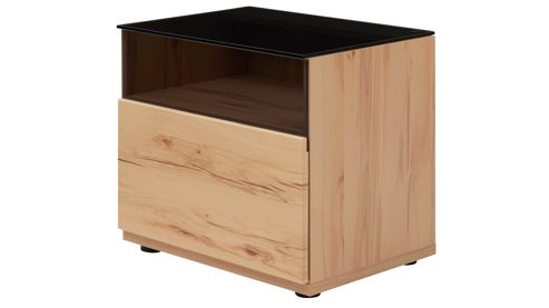 Wohnwand Interliving aus Holz in Holzfarben Interliving Wohnzimmer Serie 2031 - Wohnwand Balkenbuche - Länge ca. 330 cm