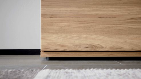 Wohnwand Interliving aus Holz in Holzfarben Interliving Wohnzimmer Serie 2031 - Wohnwand Risseiche - Länge ca. 257 cm