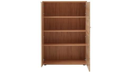 Wohnwand Interliving aus Holz in Holzfarben Interliving Wohnzimmer Serie 2032 - Wohnwand EB34501 Risseiche - Länge ca. 345 cm