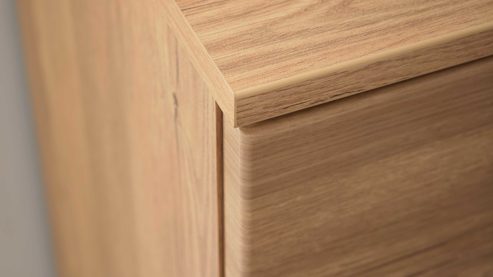 Wohnwand Interliving aus Holz in Holzfarben Interliving Wohnzimmer Serie 2032 - Wohnwand EB34501 Risseiche - Länge ca. 345 cm