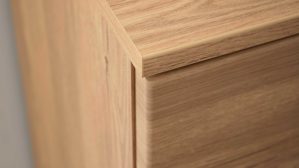 Wohnwand Interliving aus Holz in Holzfarben Interliving Wohnzimmer Serie 2032 - Wohnwand Risseiche - Länge ca. 345 cm