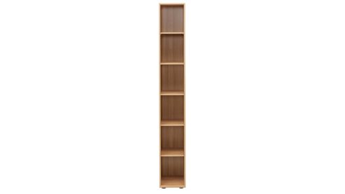 Regal Interliving aus Holz in Holzfarben Interliving Wohnzimmer Serie 2032 - Regalkombination Risseiche - dreiteilig