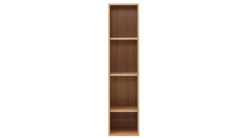 Regal Interliving aus Holz in Holzfarben Interliving Wohnzimmer Serie 2032 - Regalkombination Risseiche - dreiteilig