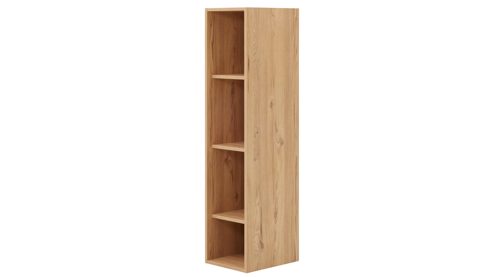 Regal Interliving aus Holz in Holzfarben Interliving Wohnzimmer Serie 2032 - Regalkombination Risseiche - dreiteilig