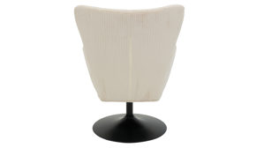 Drehsessel Hela aus Stoff in Beige Drehsessel Samos LS Beige 31 & schwarzes Metall