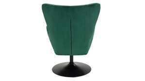 Drehsessel Hela aus Stoff in Grün Drehsessel Samos LS Grün 41 & schwarzes Metall