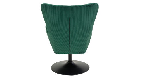 Drehsessel Hela aus Stoff in Grün Drehsessel Samos LS Grün 41 & schwarzes Metall