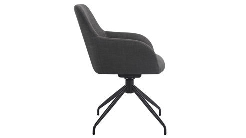 Polsterstuhl Hela aus Stoff in Anthrazit Polsterstuhl Triest S Anthrazit Bjorn 28 & Schwarz